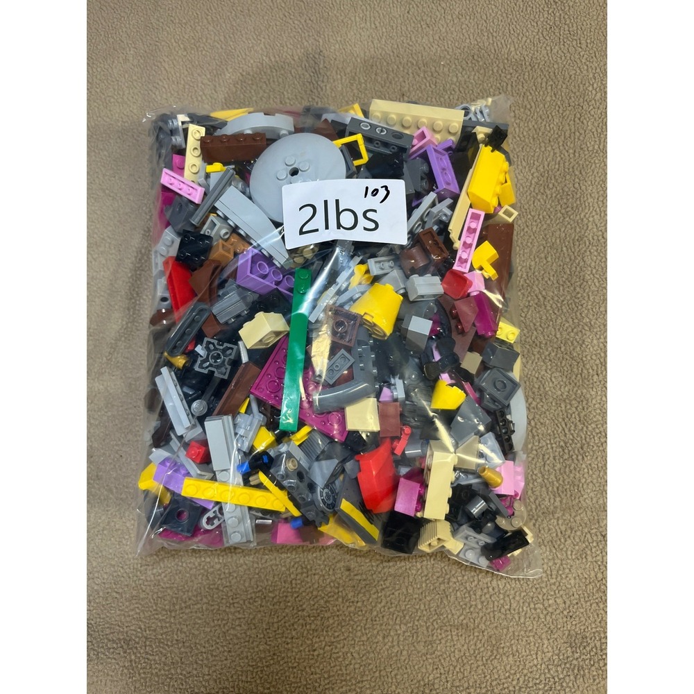 Lego Bulk Lot 2 lbs Mixed Building Bricks Specialty Pieces Multicolor Assortment